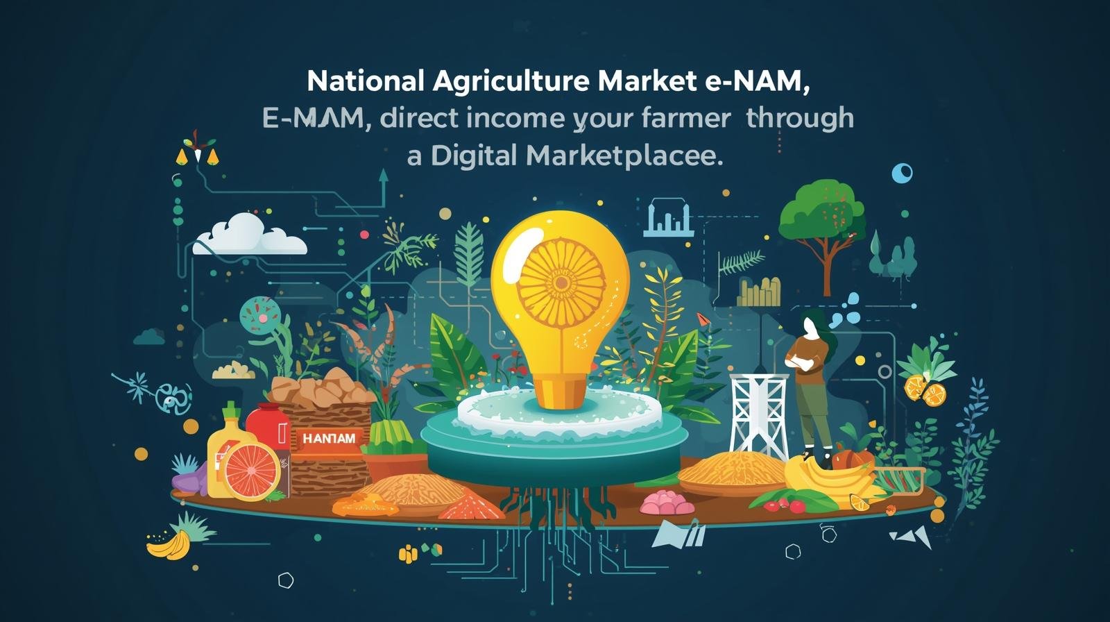 🌐 राष्ट्रीय कृषि बाजार (e-NAM): डिजिटल मंडी से किसान की सीधी कमाई | Farming Acre