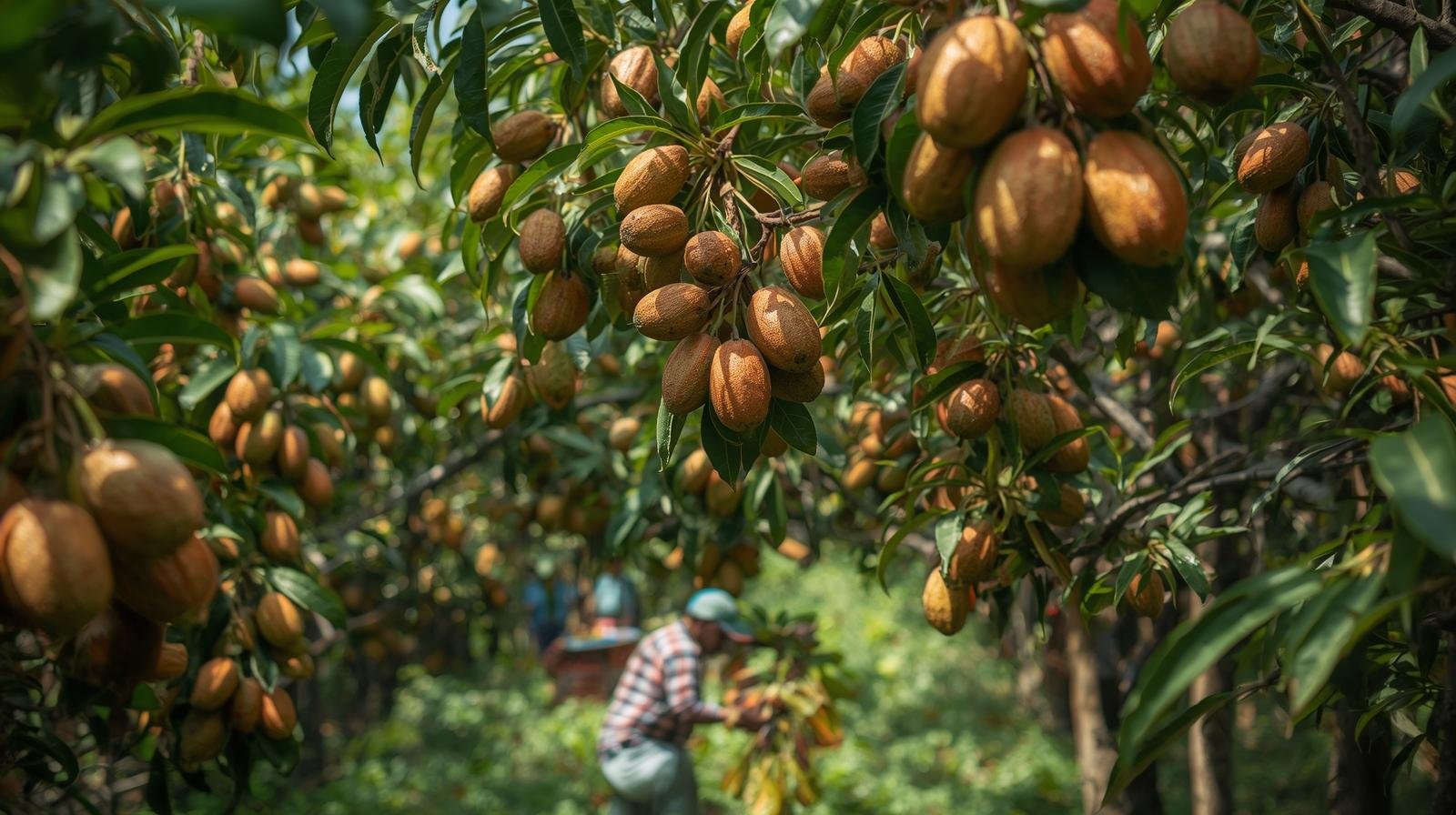 🍈 चीकू की आधुनिक खेती + केला: Farming Acre मॉडल से मल्टी-फ्रूट इनकम फार्मिंग