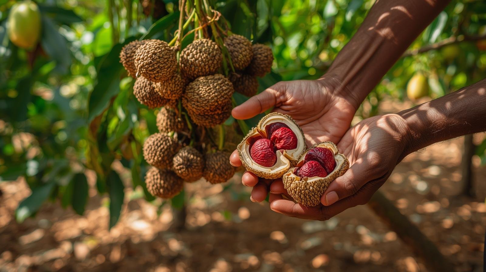 🌰 जायफल की आधुनिक खेती + केला: मसाला और फल वाली फसल से लॉन्ग टर्म डबल इनकम मॉडल